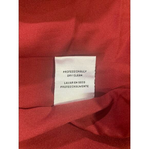 Chetta B Red Black Sheath Dress Lined Occasional Career Versatile Size 2 - Picture 7 of 8